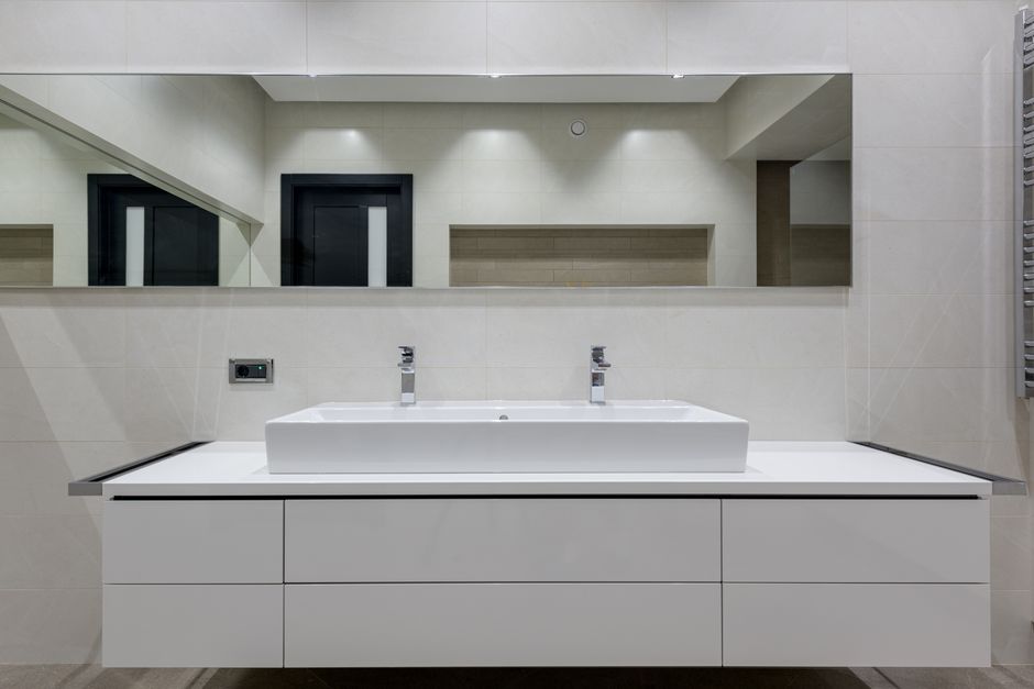 Luxury bathroom vanity from a recent home renovation
